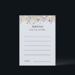 Conselho Cartão de Aconselhamento Azul Simples Fern Fern<br><div class="desc">Este simples design de cartão de conselho azul empoeirado de flor silvestre é um arranjo elegante de quadros geométricos clássicos de ouro embelezados com delicados buquês e caules florais florais. Apresentando uma paleta de fundo azuis poeirento e leve do eterno com uma típica tipografia negra clássica e flores silvestres coloridas,...</div>