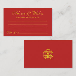 Conselho Cartão de Aconselhamento e Desejo Chinês Tradicion