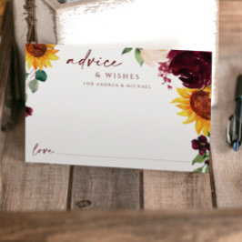 Conselho Cartão de Advertência de Casamento Queda Flores So