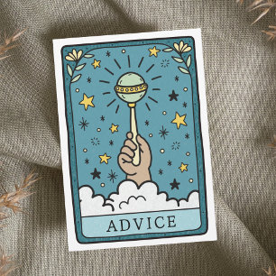 Conselho Cartão de Atividade de Chá de fraldas Tarot e Dese