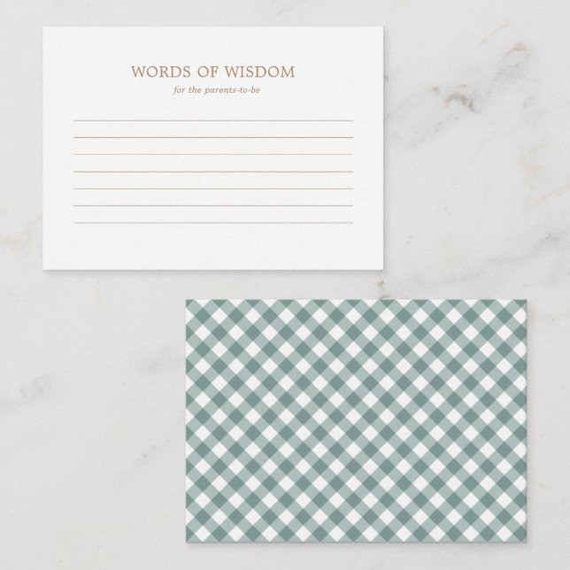 Conselho Cartão de Aviso - Chá de fraldas de outono Russo (Frente/Verso)