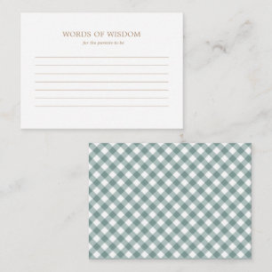 Conselho Cartão de Aviso - Chá de fraldas de outono Russo