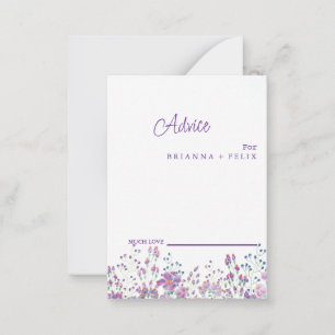 Conselho Cartão de Aviso de Casamento de Flor Selvagem Colo