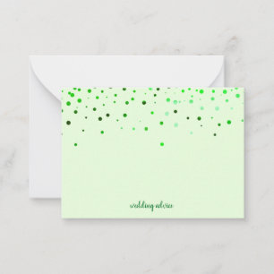 Conselho Cartão de Aviso de Casamento de Vazio Verde, Espos