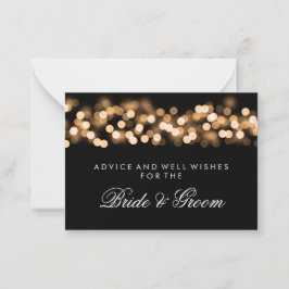 Conselho Cartão de Aviso de Casamento Dourado Glam Hollywoo