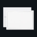 Conselho Cartão de Aviso de Casamento Elegante de Prata vaz<br><div class="desc">Adicione um toque pessoal ao seu casamento com um conselho de casamento elegante e um cartão de desejos. Esta placa de conselho possui espaço em vazio branco com borda prateada. Perfeito para casamento, chá de fraldas, festa de aniversário, chá de panela, festa de solteira e qualquer ocasião especial. Note que...</div>