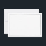 Conselho Cartão de Aviso de Casamento Elegante de Prata vaz<br><div class="desc">Adicione um toque pessoal ao seu casamento com um conselho de casamento elegante e um cartão de desejos. Esta placa de conselho possui espaço em vazio branco com borda prateada. Perfeito para casamento, chá de fraldas, festa de aniversário, chá de panela, festa de solteira e qualquer ocasião especial. Note que...</div>