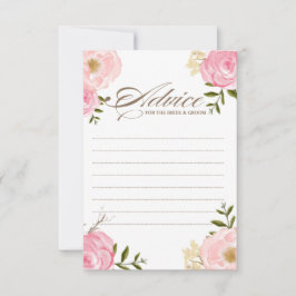 Conselho Cartão de Aviso de Casamento para Flores de Água R
