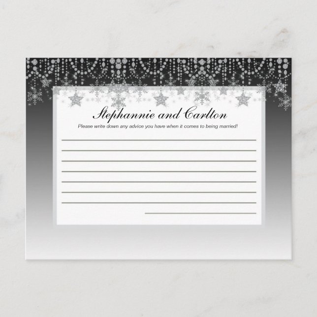 Conselho Cartão de Aviso Escritível de Casamento de Inglês (Frente)
