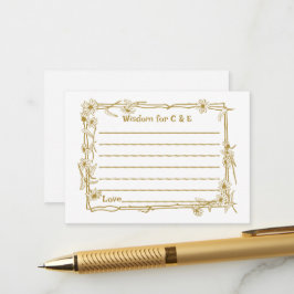 Conselho Cartão de Sabedoria/Aviso de Casamento para Convid