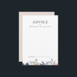 Conselho Cartão Simples De Aconselhamento De Casamento Flor<br><div class="desc">Este simples cartão de conselho floral é perfeito para o seu elegante casamento de primavera. Ele é projetado com rosa clássicas, pentes-pinceladas simplistas, e híbridos roxos empoeirados. Tudo acompanhado de toques de eucalipto verde e marinho. Com todas essas flores coloridas e claras, você tem certeza de ter a sensação que...</div>