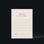 Conselho Cartão Simples de Boho para Casamento de Marfim<br><div class="desc">Este Simples Cartão de Advertência de Casamento Boho Ivory apresenta uma sofisticada paleta de marfim neutro emparelhada com lindíssimas opções de combinação de terra ferrugem, verde sábio e ameixa. A elegância subestimada da simples tipografia e arcos gentis cria uma estética calorosa e polida com o estilo clássico minimalista. As opções...</div>