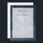 Conselho Celestial Night Sky com Cartão de Aviso de Casamen<br><div class="desc">Este céu noturno celeste com cartão de conselho de casamento é perfeito para o seu casamento encantado com as estrelas. O céu azul-d'água escuro, pontilhado com estrelas prateadas, vai dar o tom para o seu casamento ao ar livre. Personalize-o como quiser ou mantenha-o como está. Olhe o resto da coleção...</div>