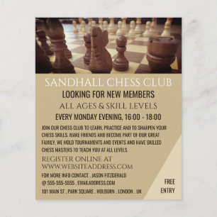 Conselho Chess, Folheto Publicitário do Chess Club