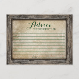 Conselho Conselhos para a Noiva | Cartão de Caligrafia Russ