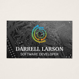 Conselho de Circuito Preto  Logotipo da tecnologia