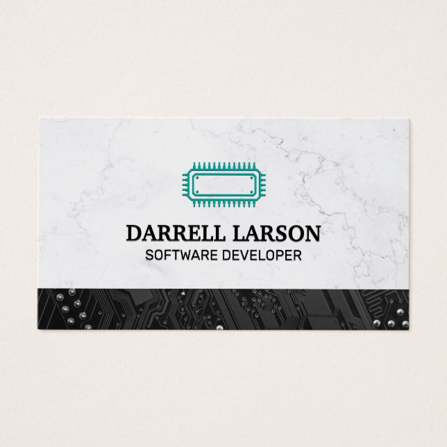 Conselho de circuito preto | Microchip de tecnolog (Frente)