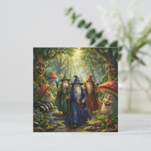 Conselho de mago místico floresta encantada fantas