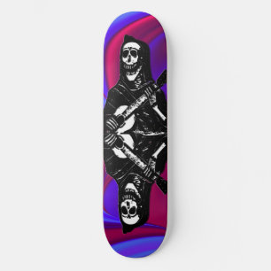 Conselho de Skate Roxo da Guitar Skelet