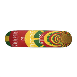 Conselho de Skate Verde Ouro Vermelho