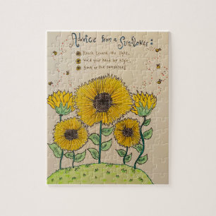"Conselho de um Quebra-cabeça Sunflower"