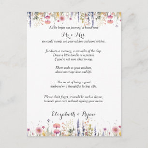 Conselho Desejos de Conselhos de Casamento Cartão de Consel