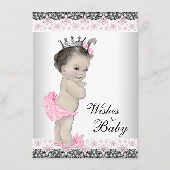 Conselho Desejos de Princesa para Bebê Cartão Churrasco de  (Frente)