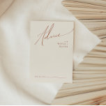 Conselho Deserto Whimsic | Cartão de conselheiro para casam<br><div class="desc">Este deserto balbuciano | cartão de conselho de casamento bege é perfeito para seu simples casamento robusto, beige ocidental e terracotta. A paleta neutra de cor do feto é a vintage a sudoeste com um toque moderno. A escrita é uma caligrafia manuscrita minimalista delicada, bastante elegante e romântica. O produto...</div>