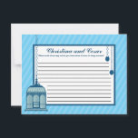 Conselho Embalagem de Cartão de Aconselhamento Escrita/Gaio<br><div class="desc">Estas adoráveis Cartas de Aconselhamento Escrito são a adição perfeita a qualquer casamento. Basta entregar estas cartas aos seus convidados, juntamente com canetas Sharpie de ponta fina. Seus hóspedes podem anotar qualquer conselho que tenham para a nova noiva e noiva. Estas são impressas com tamanho de 4, 25" x 5,...</div>