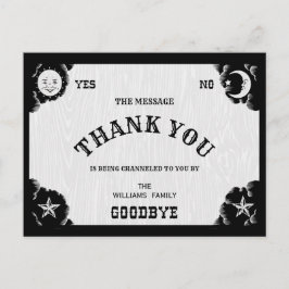 Conselho Espírito Halloween Obrigado Cartão Postal