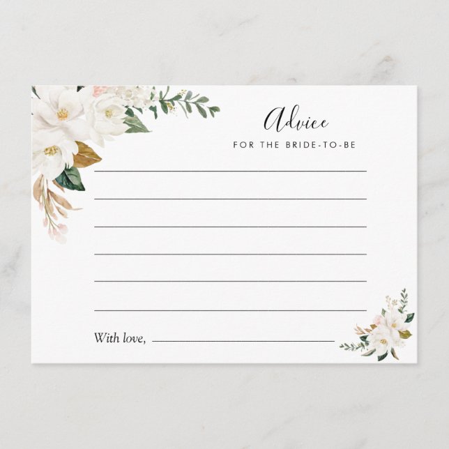 conselho floral cor d'água magnolia e cor-de-rosa (Frente)