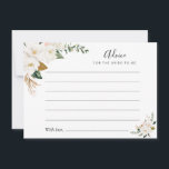 conselho floral cor d'água magnolia e cor-de-rosa<br><div class="desc">Um simples design floral com magnólia bonita e flores cor-de-água rosa. Sinta-se livre para alterar as cores e os detalhes do texto.</div>