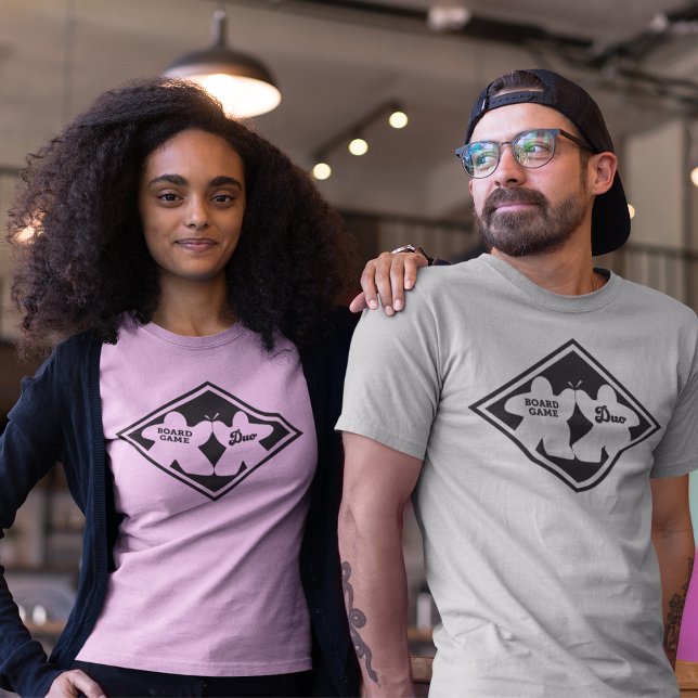 Conselho Jogo Duo Frame Preto Mente Camisa (Criador carregado)