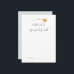 Conselho Primavera Wildflower | Cartão de conselheiro para<br><div class="desc">Este primavera | cartão azul claro de conselho de casamento é perfeito para o seu casamento rugoso de vintage. A design apresenta uma elegante flor silvestre pastel de cor pastel minimalista. Ela lembra o espectador de um clássico e simples jardim de verão boêmico. Um destaque do design é como o...</div>