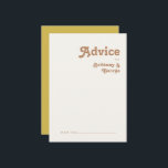 Conselho Retro Beach | Cartão de Aviso de Casamento Dourado<br><div class="desc">Esta praia retrô | cartão de conselho de casamento dourado é perfeito para o seu simples casamento de vintage, colorida, de boho tropical no verão. Sua única fonte boêmica do século do médio dá a essa design uma víbora hippie minimalista clássica. Suponha que você esteja procurando por uma design que...</div>