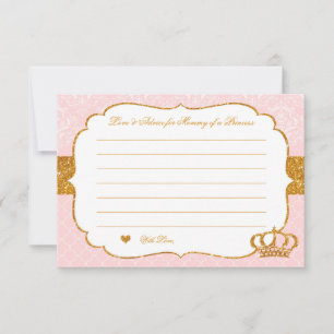 Conselho Royal Little Princess Pink e Dourado Cartão de Aco