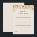 Conselho Simples Cartão de Aviso de Casamento de Beige para<br><div class="desc">Este Simples Cartão de Advertência para Beige de Queda Rústica apresenta uma paleta base neutra eterno de bege e ouro com delicadamente cintilantes ornamentos coloridos de galhos de ouros e adoráveis florais de outono com folhas suavemente caídas em vermelho, cobre, rosa poeirento, laranja queimada, terracota e a cor da queda...</div>