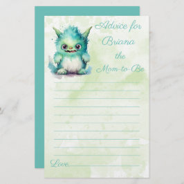 Conselhos de Chá de fraldas de Monstro das Hallowe