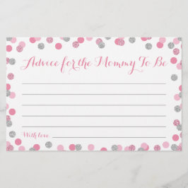 Conselhos de Chá de fraldas rosa e prata para plac