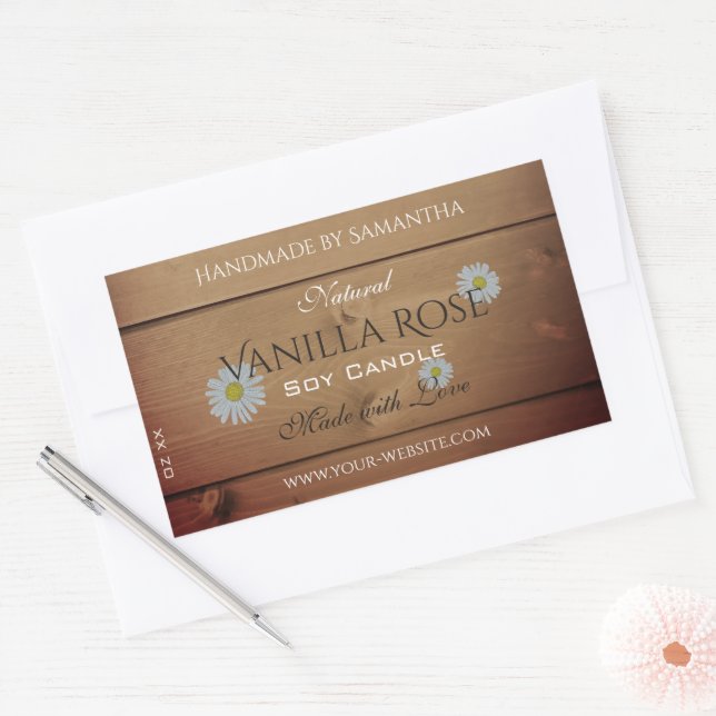 Conselhos De Madeira Etiqueta De Embalagem Do Prod (Envelope)