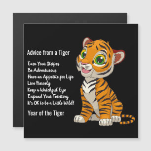 Conselhos de uma placa magnética Design Tiger