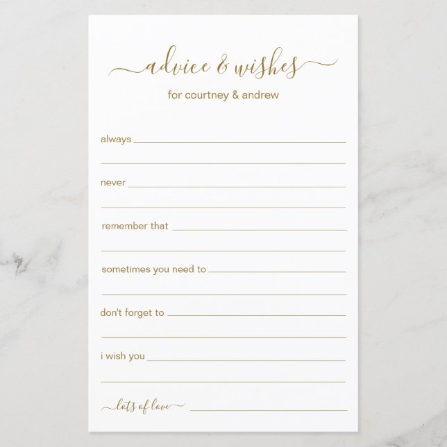 Conselhos e Desejos (Frente)