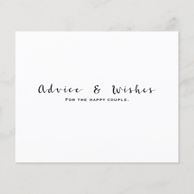 Conselhos e Desejos Festa de Noivado de Casamento  (Frente)