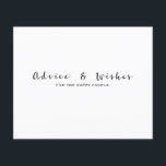 Conselhos e Desejos Festa de Noivado de Casamento<br><div class="desc">Personalize para qualquer evento.</div>