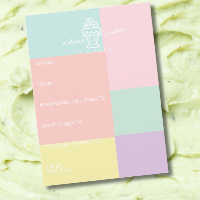 Conselhos e Desejos para o Chá de panela de Noiva (Advice & Wishes for the Bride Bridal shower)