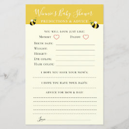 Conselhos e Previsões de Chá de fraldas de Abelhas