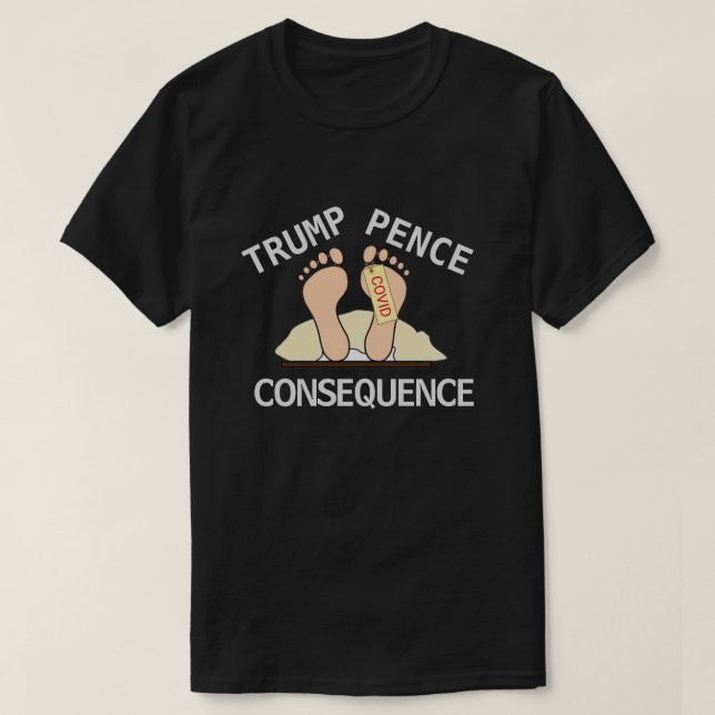 Consequência da Pé da Bomba em T-Shirt (Frente do Design)