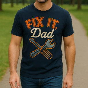Conserte, Pai   T-Shirt Mecânico e Handyman Retro