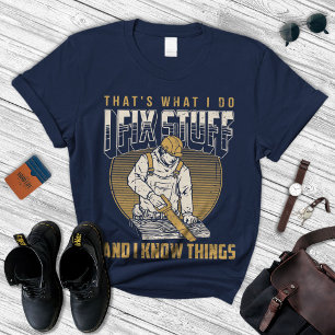 Conserto Coisas Camisa Camisa Pai Presente de