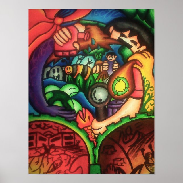 Conservação do Ecossistema - Tema de Poster (Frente)